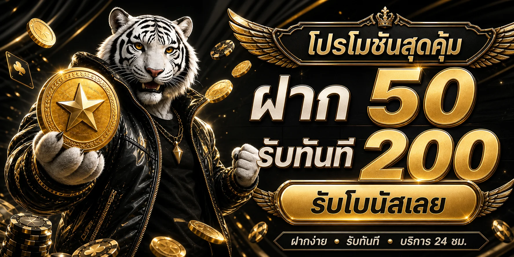 โปรโมชั่นฝากและรับโบนัส SING168